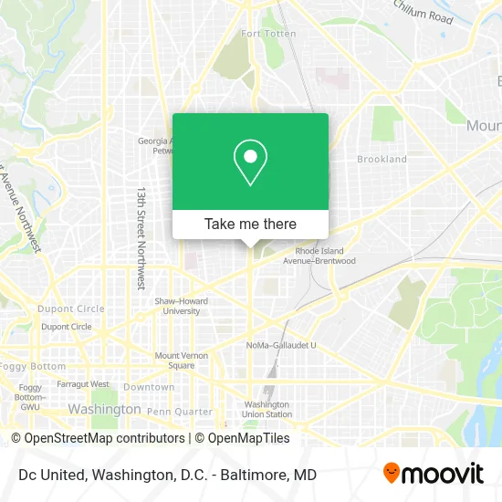 Dc United map