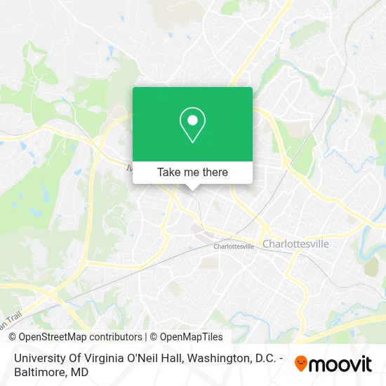 University Of Virginia O'Neil Hall map