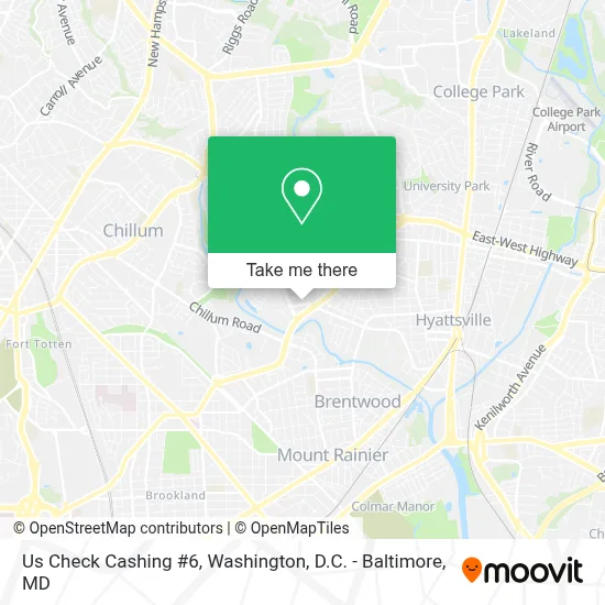Us Check Cashing #6 map