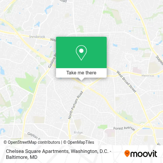 Chelsea Square Apartments map