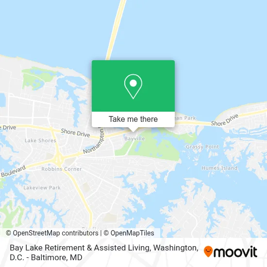 Bay Lake Retirement & Assisted Living map