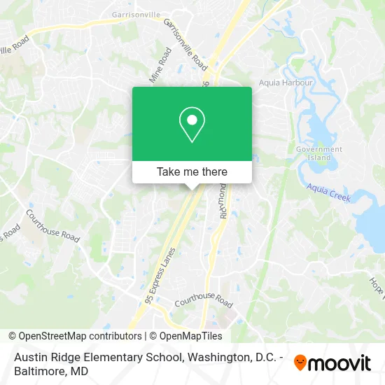 Austin Ridge Elementary School map