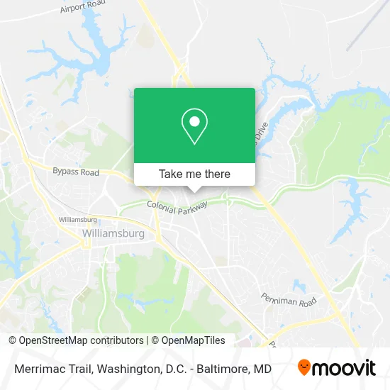 Merrimac Trail map