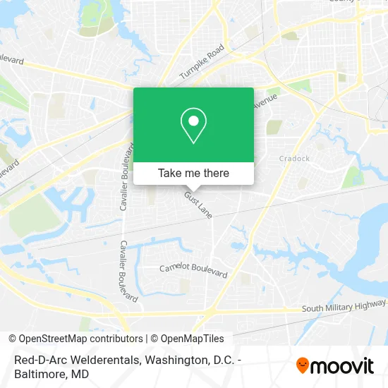 Red-D-Arc Welderentals map