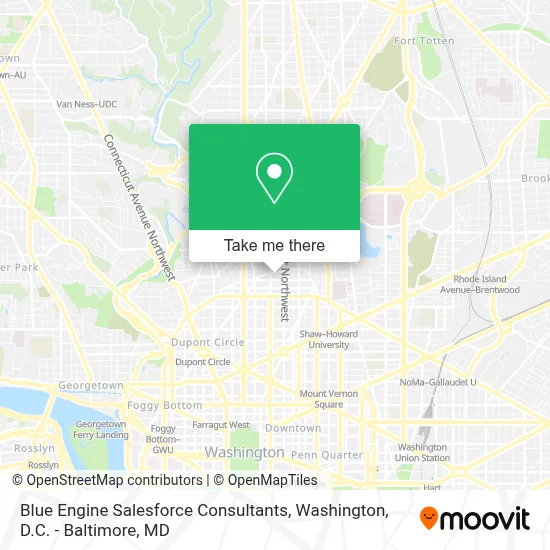 Blue Engine Salesforce Consultants map