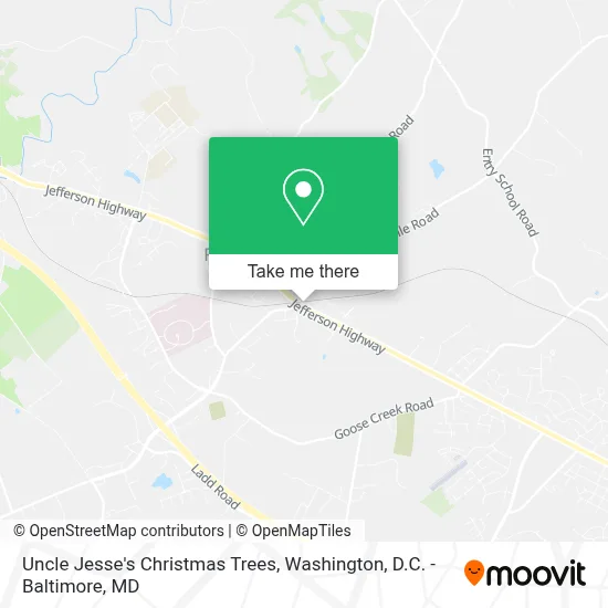 Uncle Jesse's Christmas Trees map