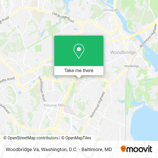Woodbridge Va map