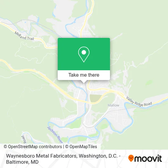 Waynesboro Metal Fabricators map