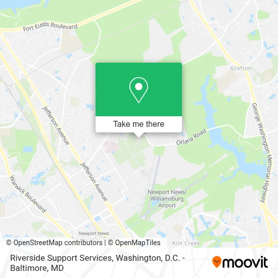 Riverside Support Services map