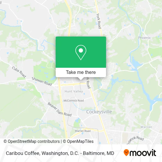 Caribou Coffee map