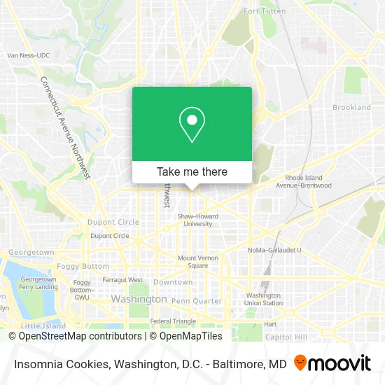 Insomnia Cookies map