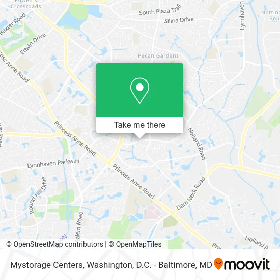 Mystorage Centers map