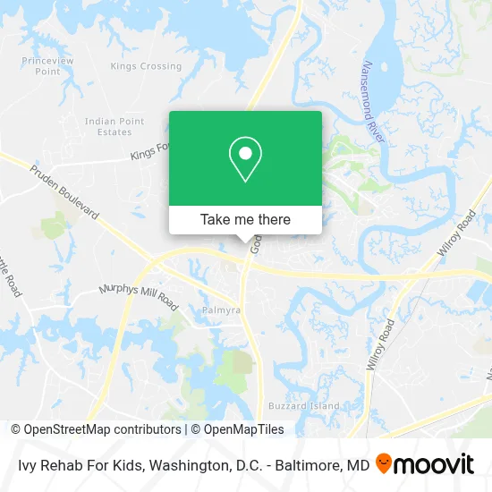 Ivy Rehab For Kids map