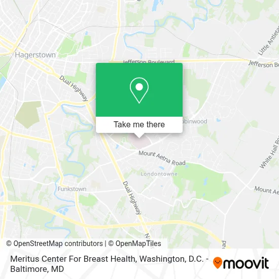 Meritus Center For Breast Health map