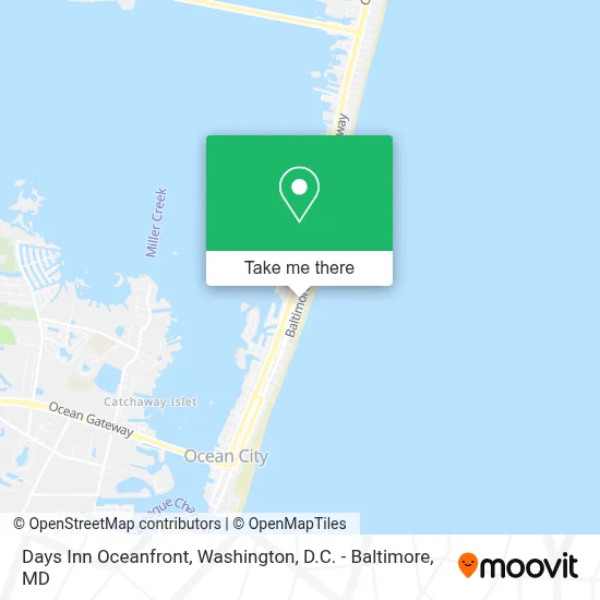 Days Inn Oceanfront map