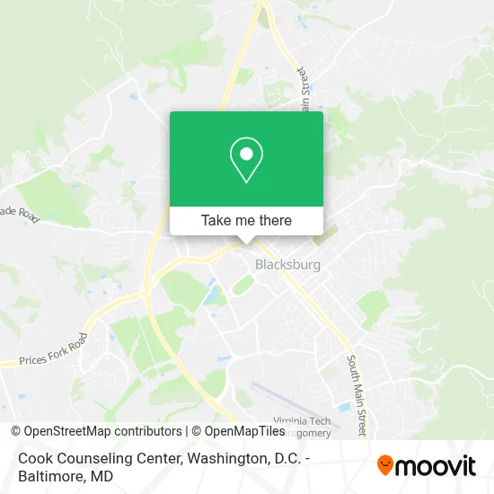Cook Counseling Center map