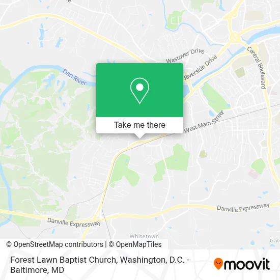 Forest Lawn Baptist Church map