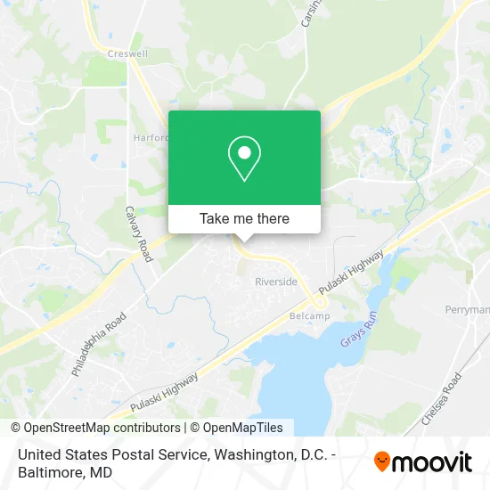 United States Postal Service map