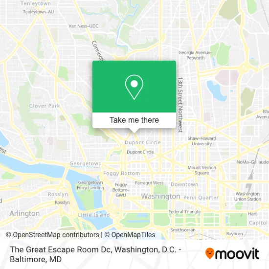 The Great Escape Room Dc map