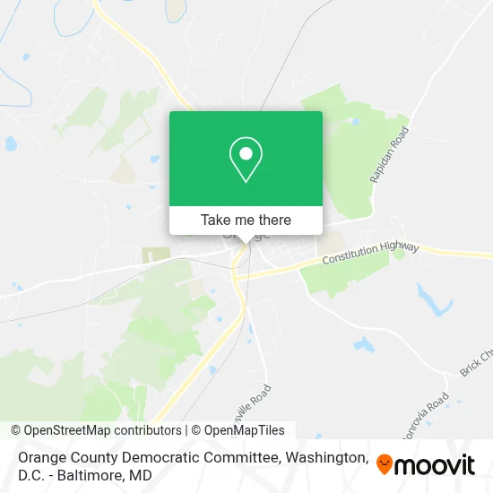 Orange County Democratic Committee map