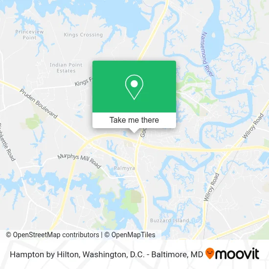 Hampton by Hilton map