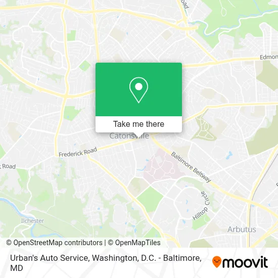 Urban's Auto Service map