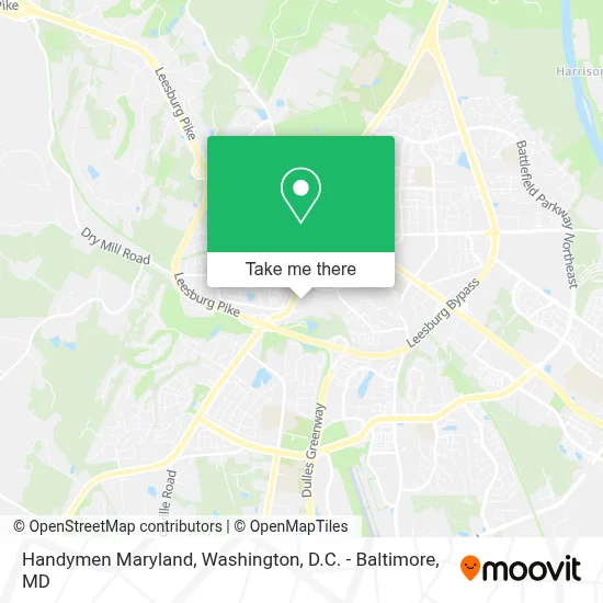 Handymen Maryland map
