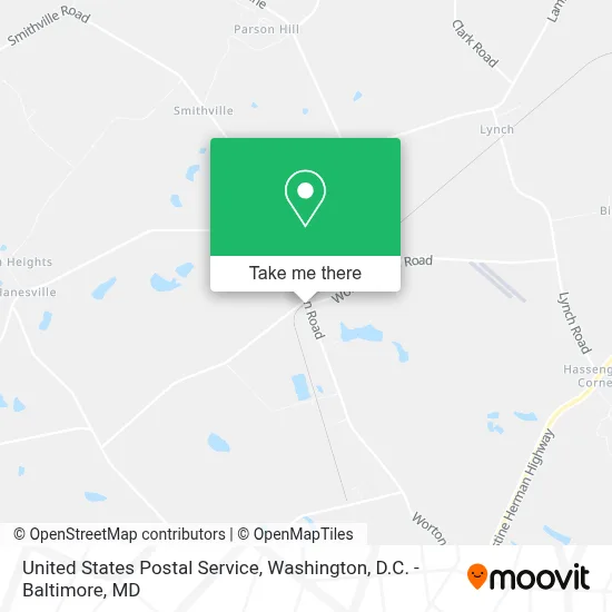 United States Postal Service map