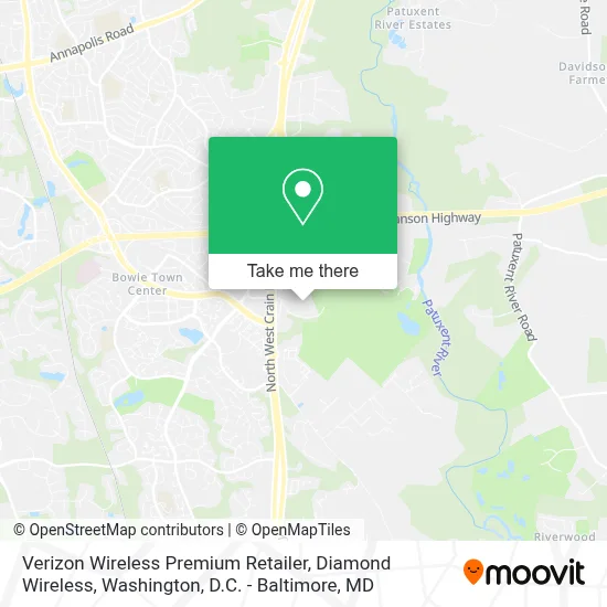 Verizon Wireless Premium Retailer, Diamond Wireless map