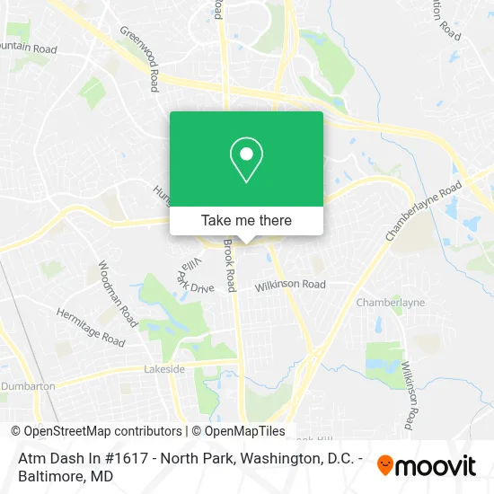 Atm Dash In #1617 - North Park map