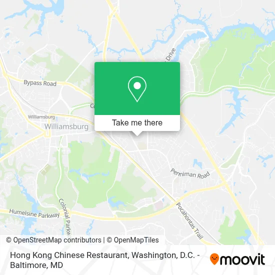 Hong Kong Chinese Restaurant map
