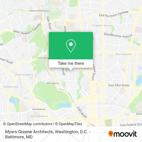 Myers Greene Architects map