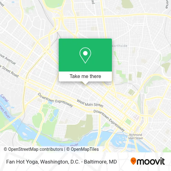 Fan Hot Yoga map