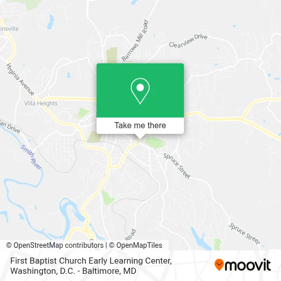 First Baptist Church Early Learning Center map