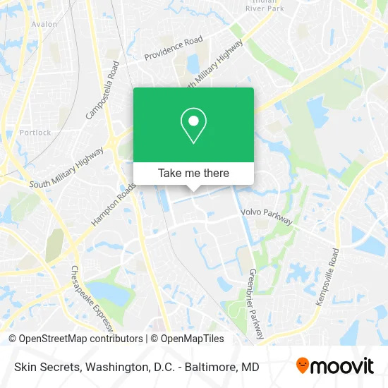 Skin Secrets map