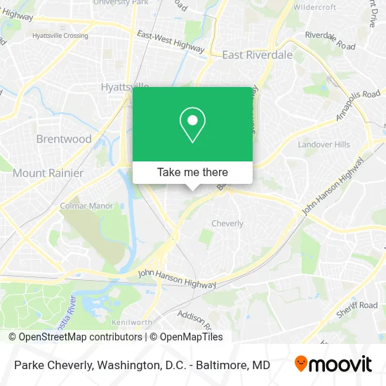 Parke Cheverly map