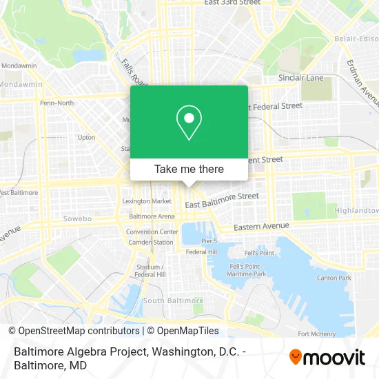 Baltimore Algebra Project map