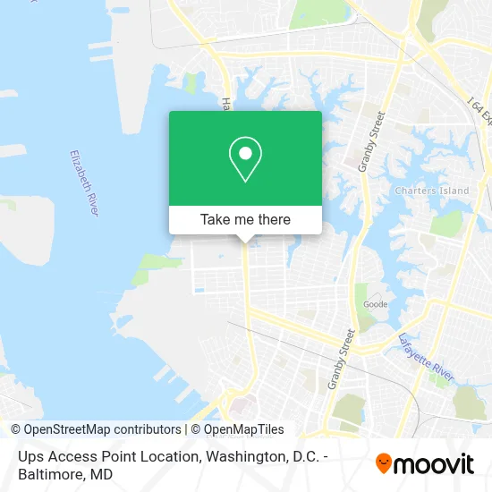 Ups Access Point Location map
