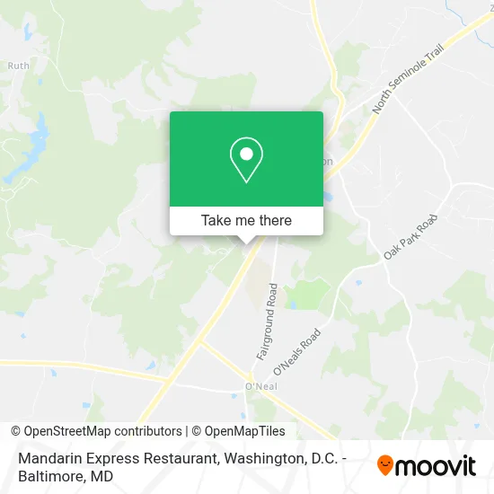 Mandarin Express Restaurant map
