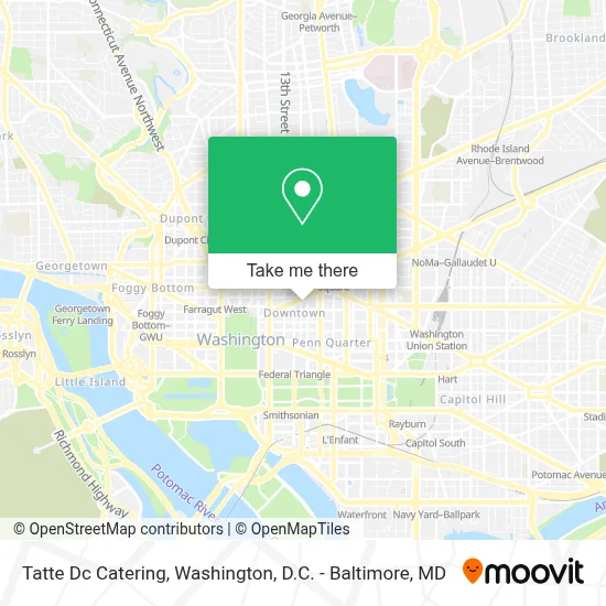 Tatte Dc Catering map