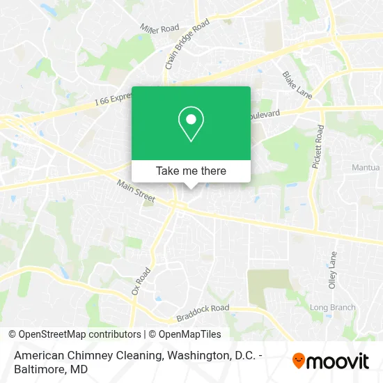 American Chimney Cleaning map