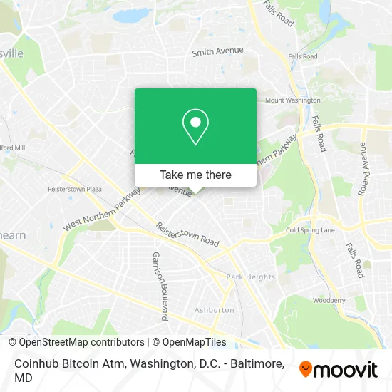 Coinhub Bitcoin Atm map