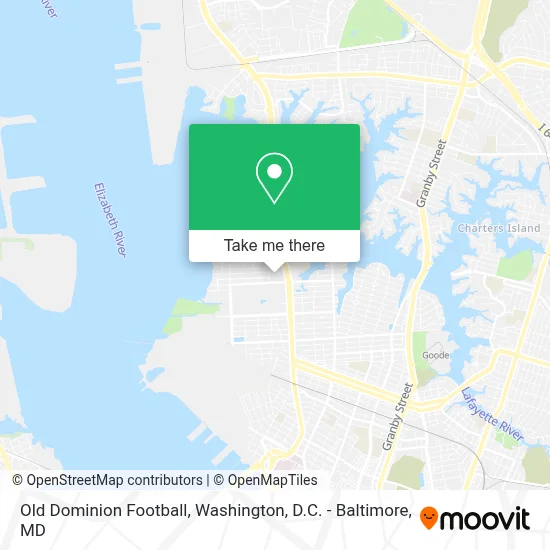 Old Dominion Football map