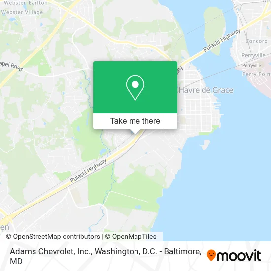Adams Chevrolet, Inc. map
