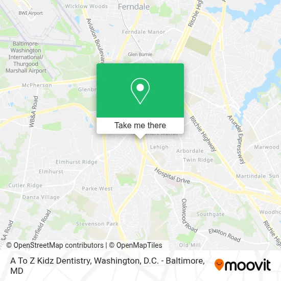 A To Z Kidz Dentistry map