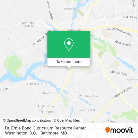 Dr. Ernie Bond Curriculum Resource Center map