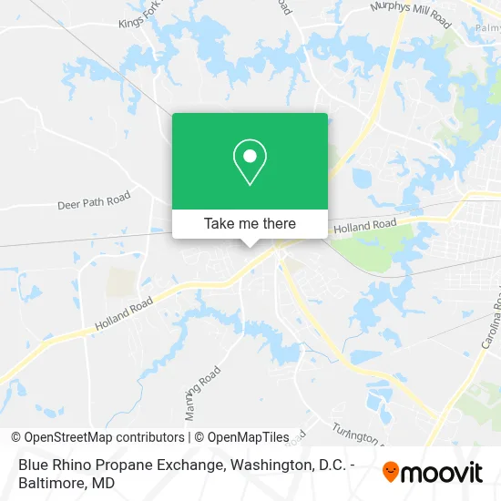 Blue Rhino Propane Exchange map