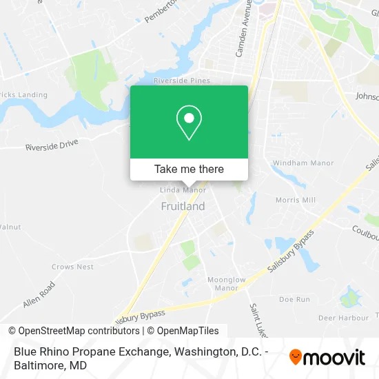 Blue Rhino Propane Exchange map