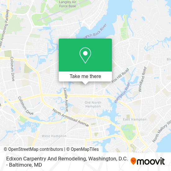 Edixon Carpentry And Remodeling map