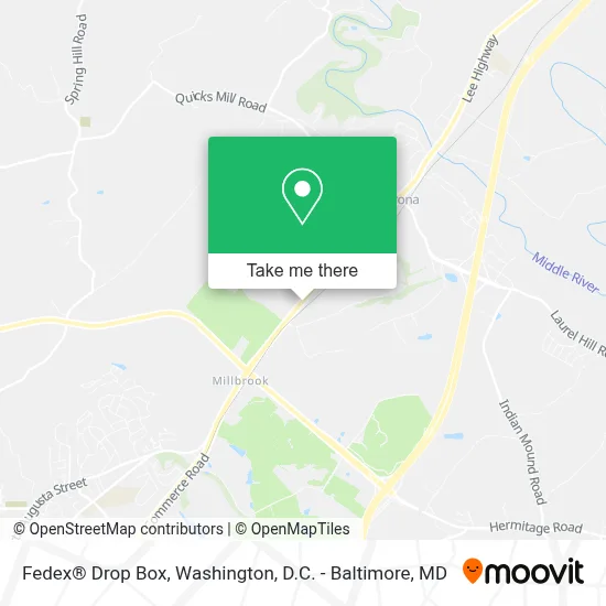 Fedex® Drop Box map